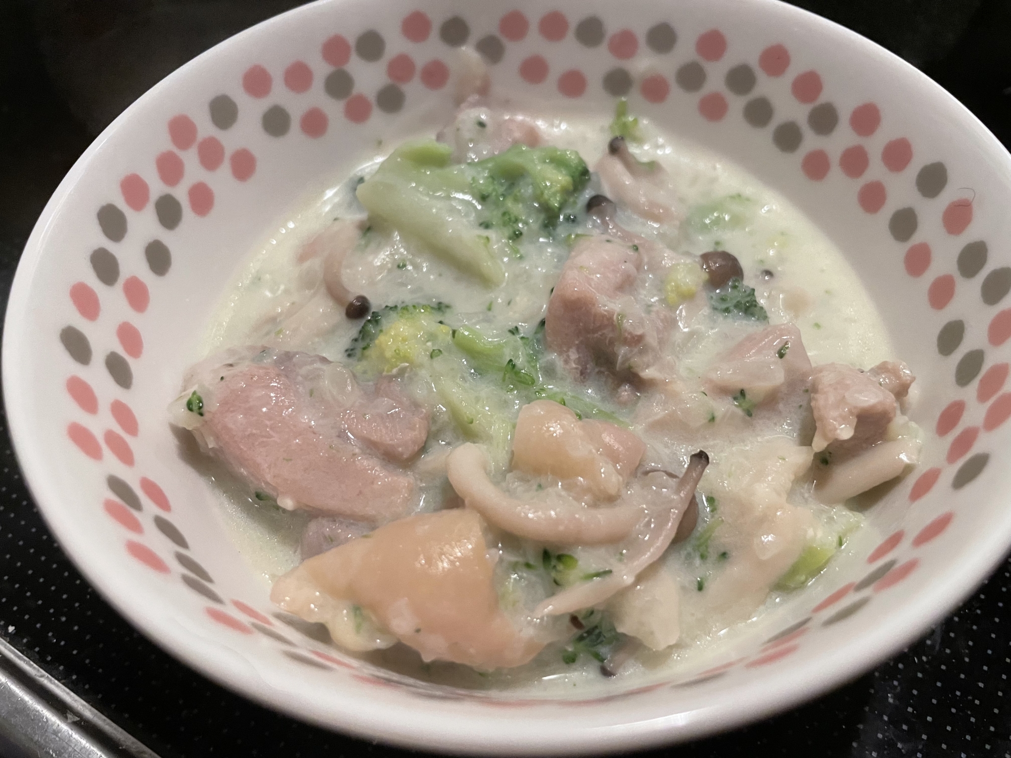 豆乳で鶏肉のクリーム煮