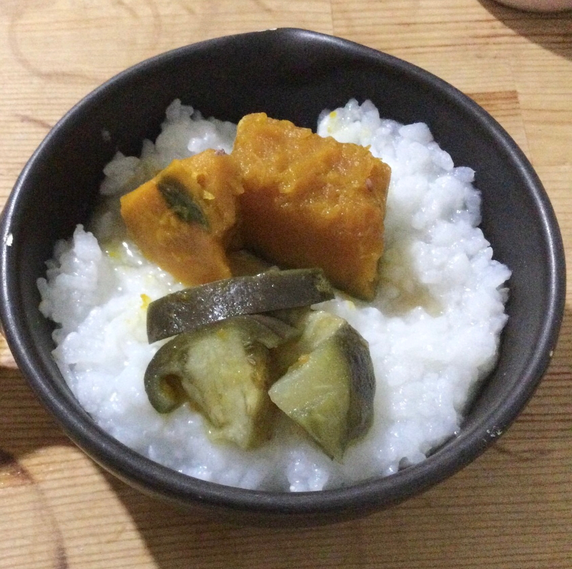 かぼちゃなす丼♪