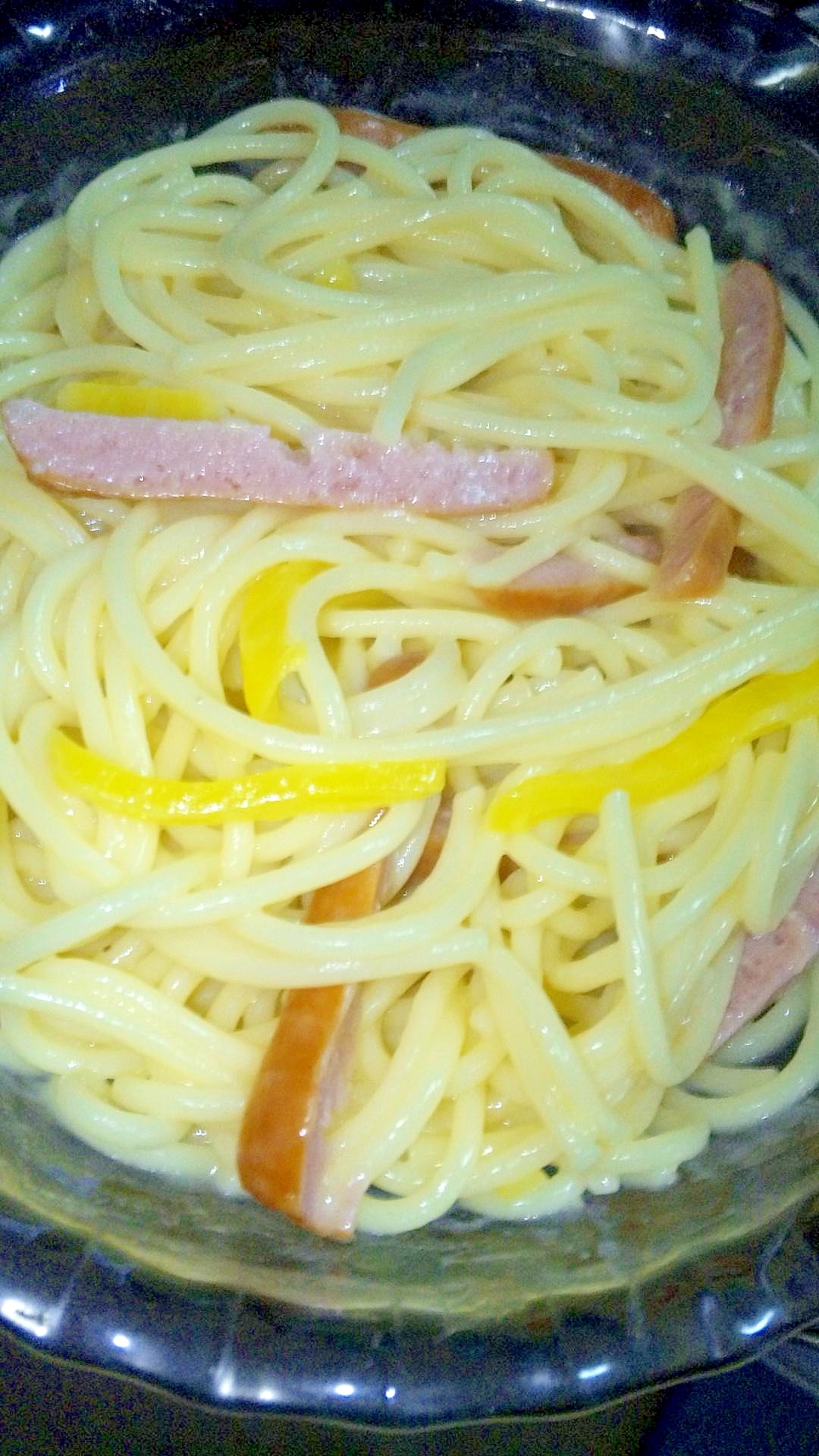 ウインナーたくわんマヨパスタ