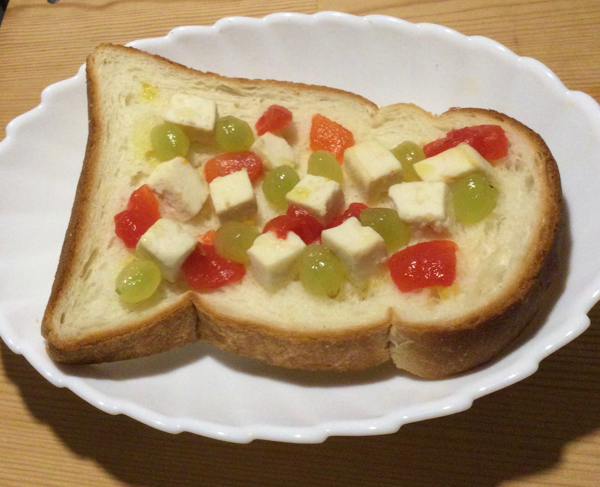 豆腐フルーツトースト♫