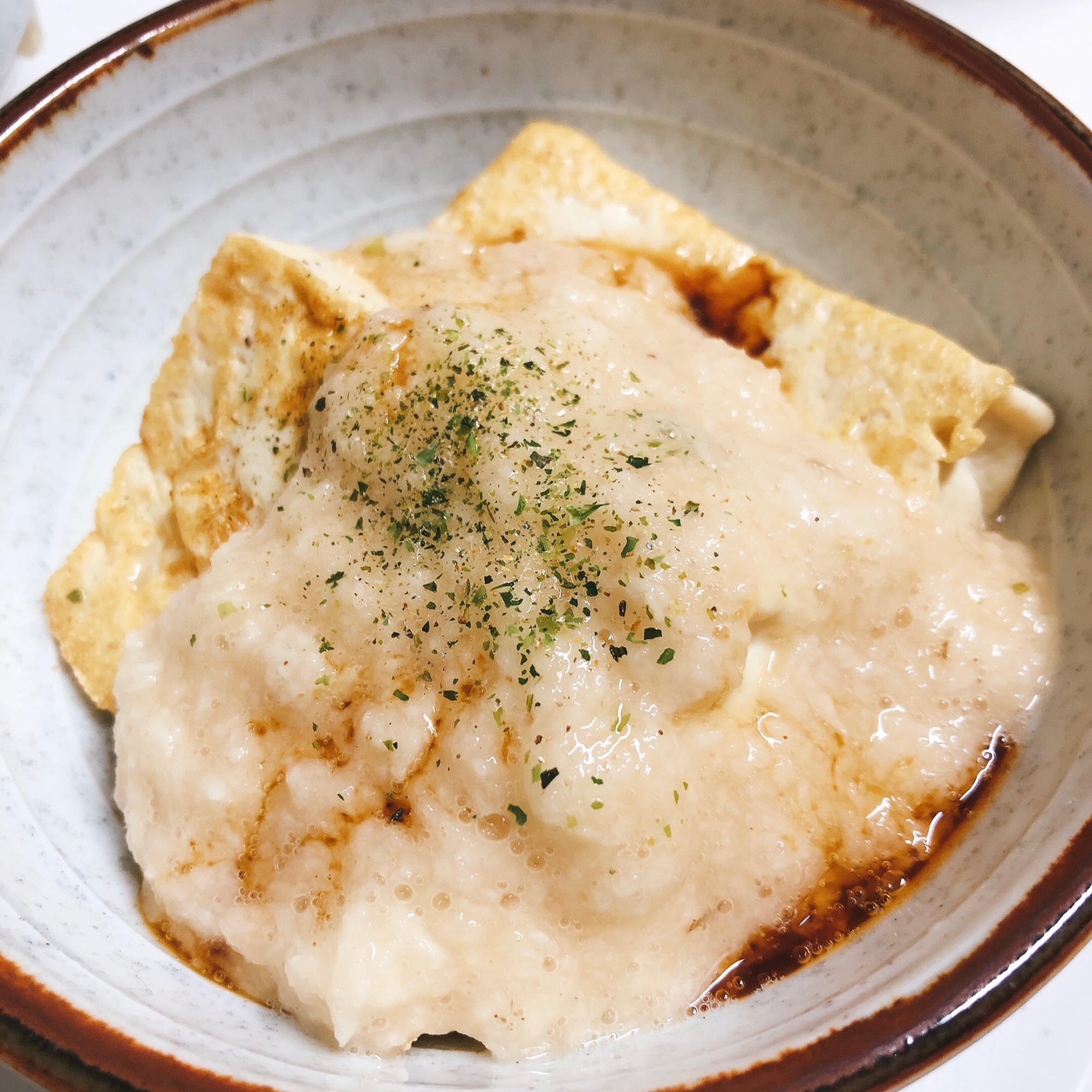 豆腐ステーキのとろろがけ