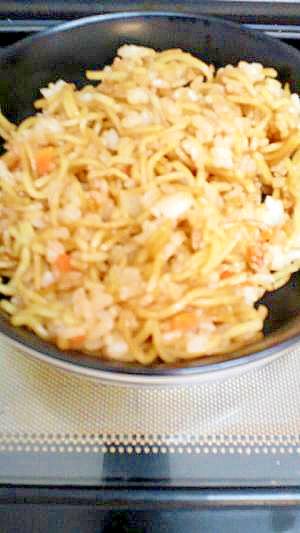 子供に人気のそばめし