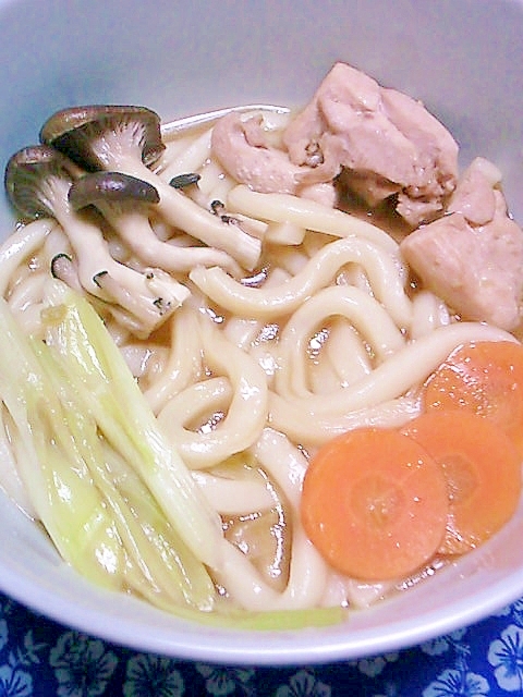 鶏肉野菜うどん　きざみわさび入り