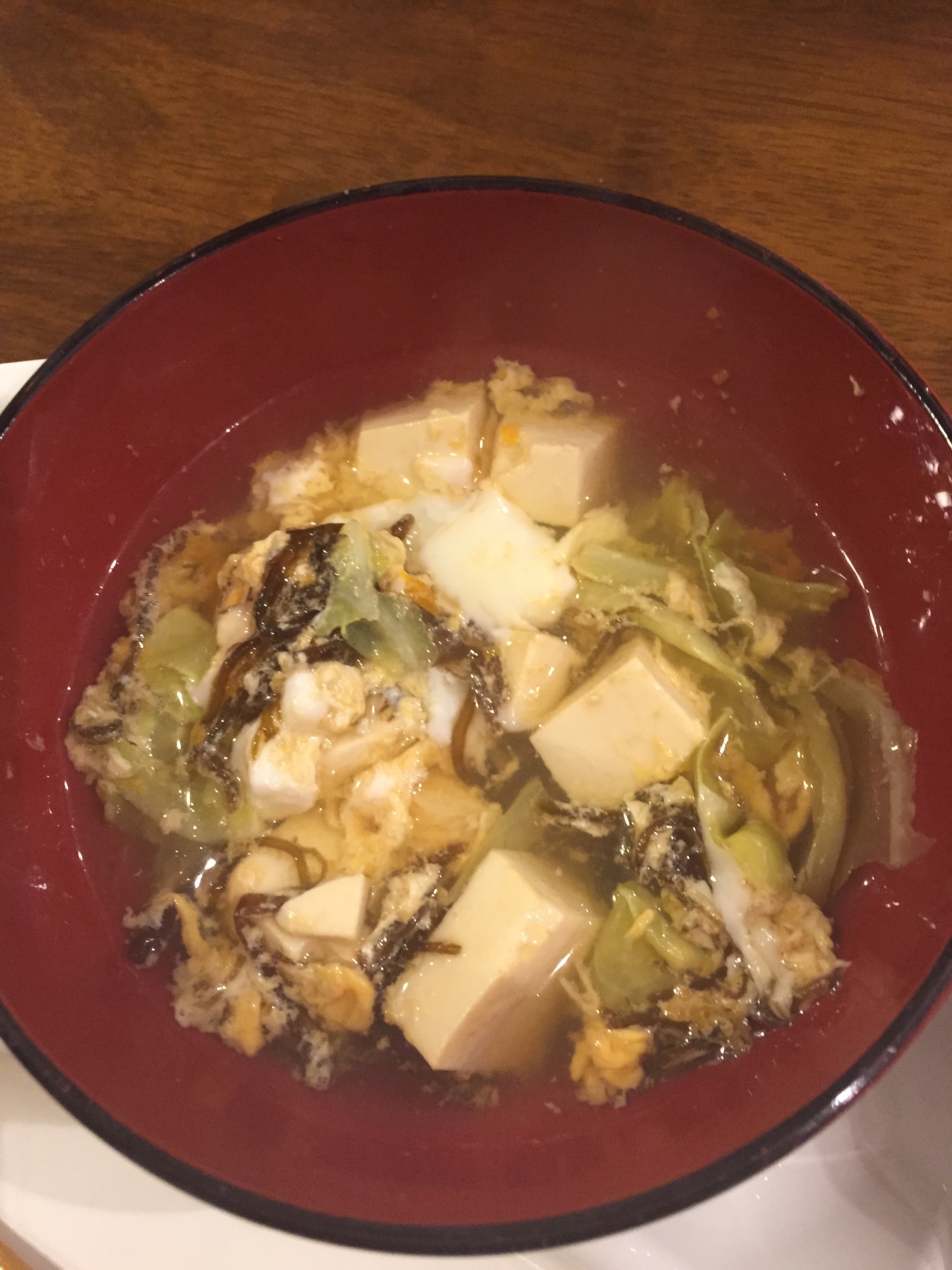 もずく酢パックで、超カンタンもずく酢スープ レシピ・作り方 by
