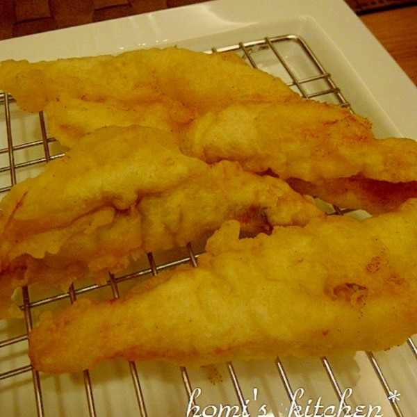 白身魚の天ぷら コチ レシピ 作り方 By ほぉみぃ 楽天レシピ 白身魚の天ぷら コチ レシピ 作り方 By ほぉみぃ 楽天レシピ