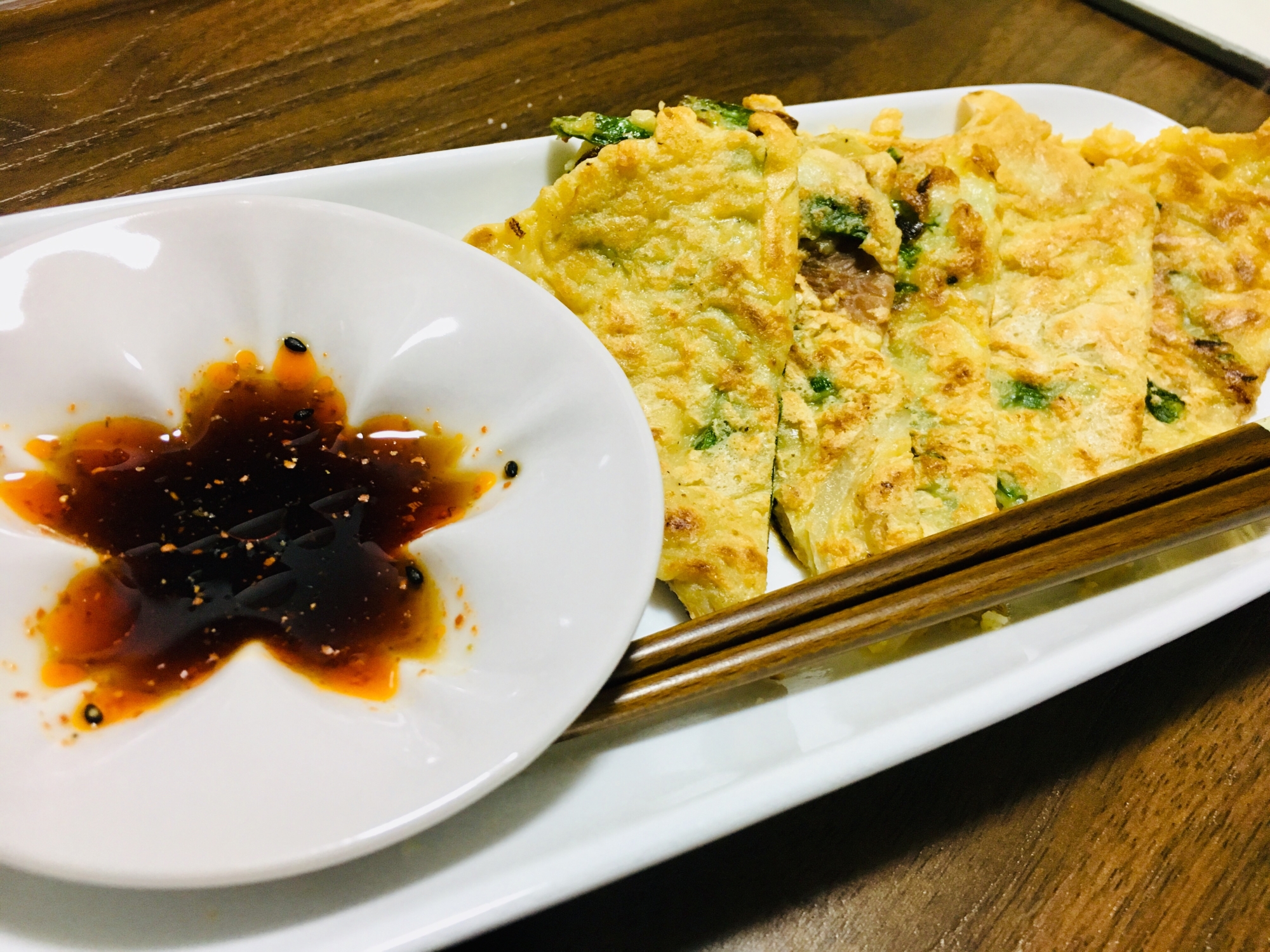 チヂミ粉なんていらない！小麦粉で簡単チヂミ！