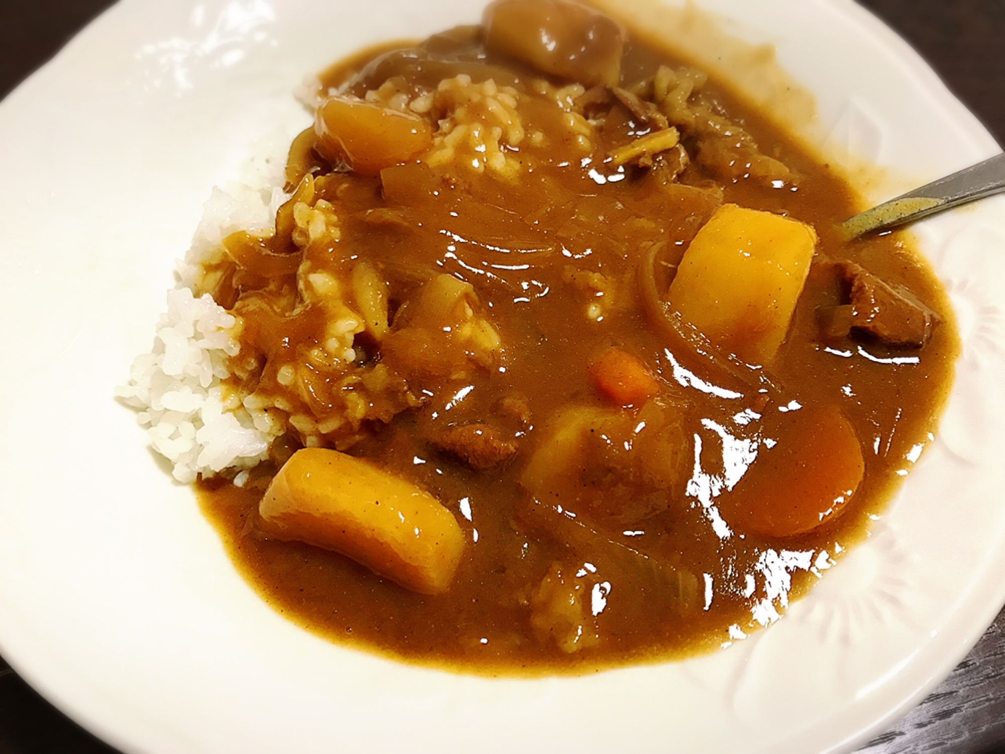 サーモス鍋で時短スパイスカレー❣️仕事前に仕込み。