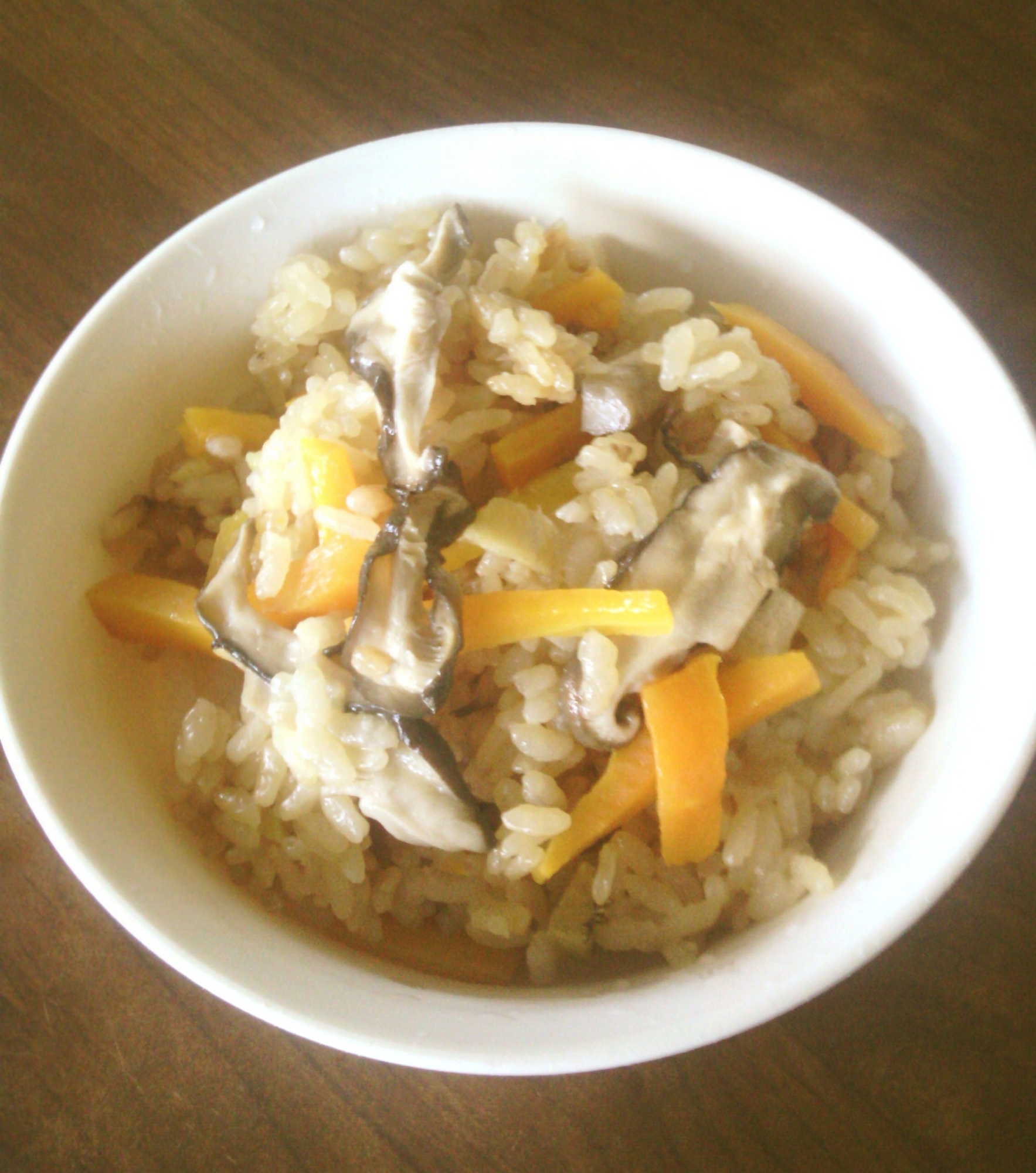 味はめんつゆだけ 椎茸たっぷり炊き込みご飯 レシピ 作り方 By ヘルムート 楽天レシピ