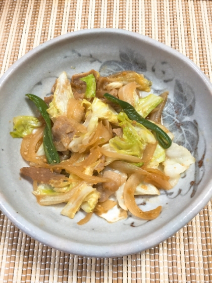 万能味噌だれで野菜炒め