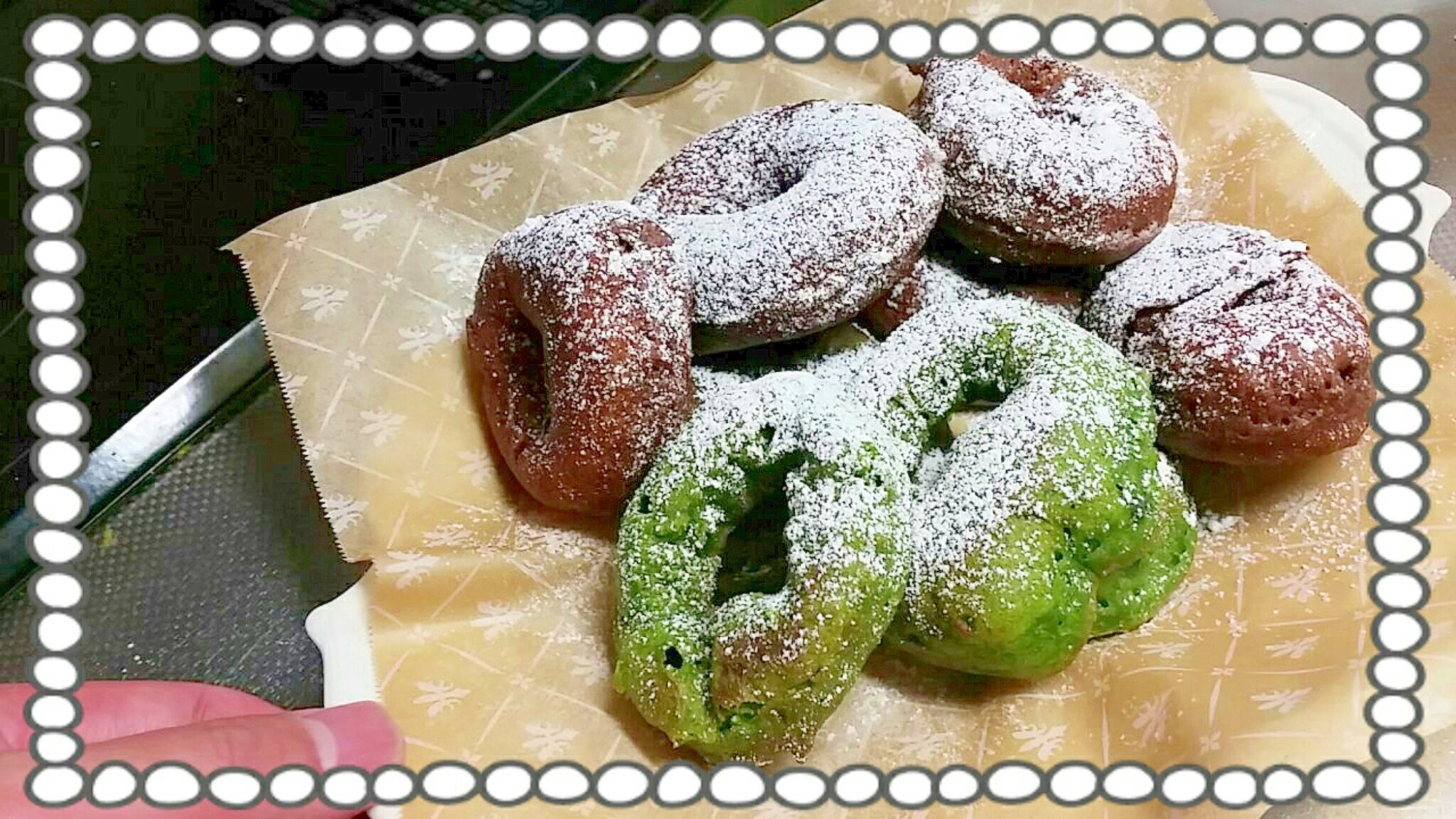 ふわふわでもちもちの抹茶 チョコレートドーナツ レシピ 作り方 By オカンocan 楽天レシピ