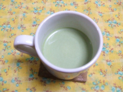 ホッと☆緑茶＆青汁きなこ牛乳♪