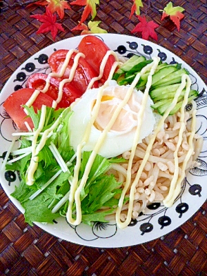 醤油麹で美味しい☆サラダうどん