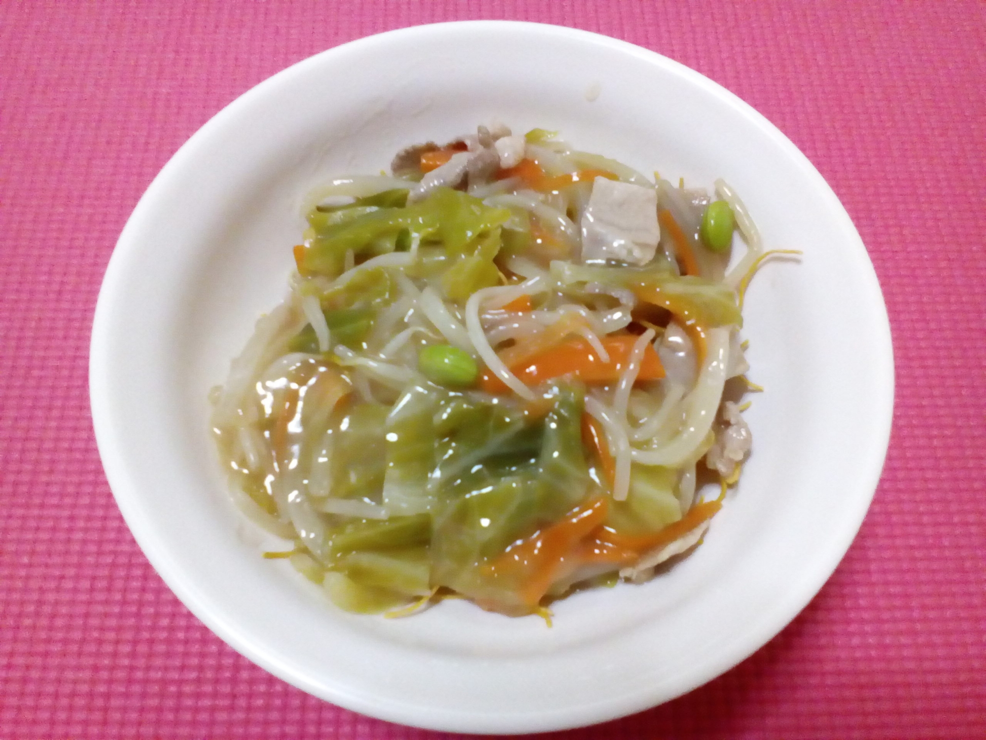 皿うどん☆野菜たっぷり、柚子胡椒で!