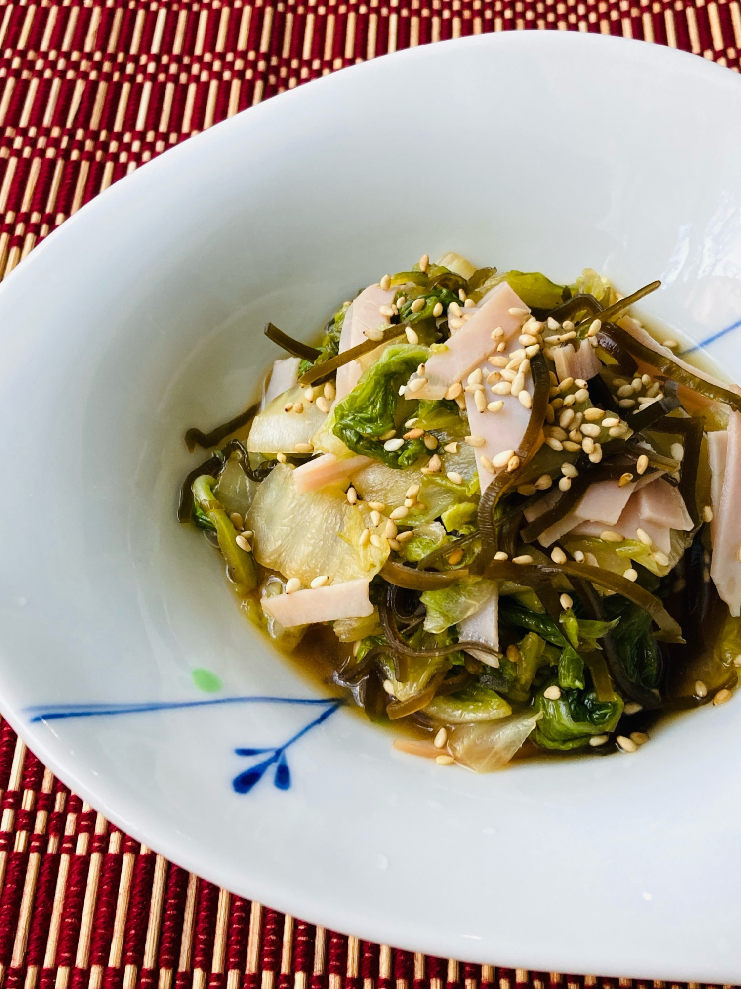 ♦️白菜とハムの塩昆布煮☆中華味