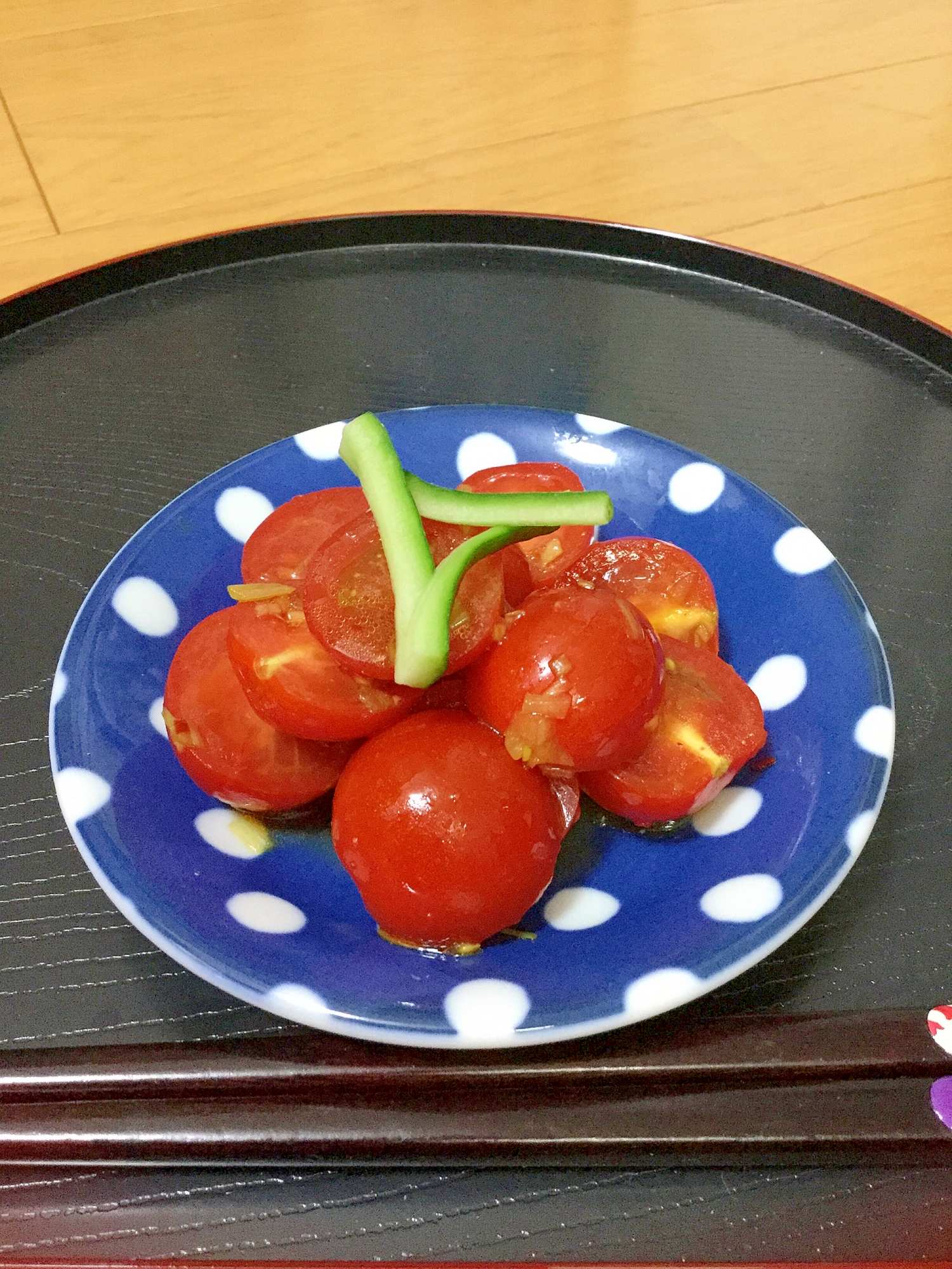 ◆いつもの肴◆プチトマトの香味和え◆