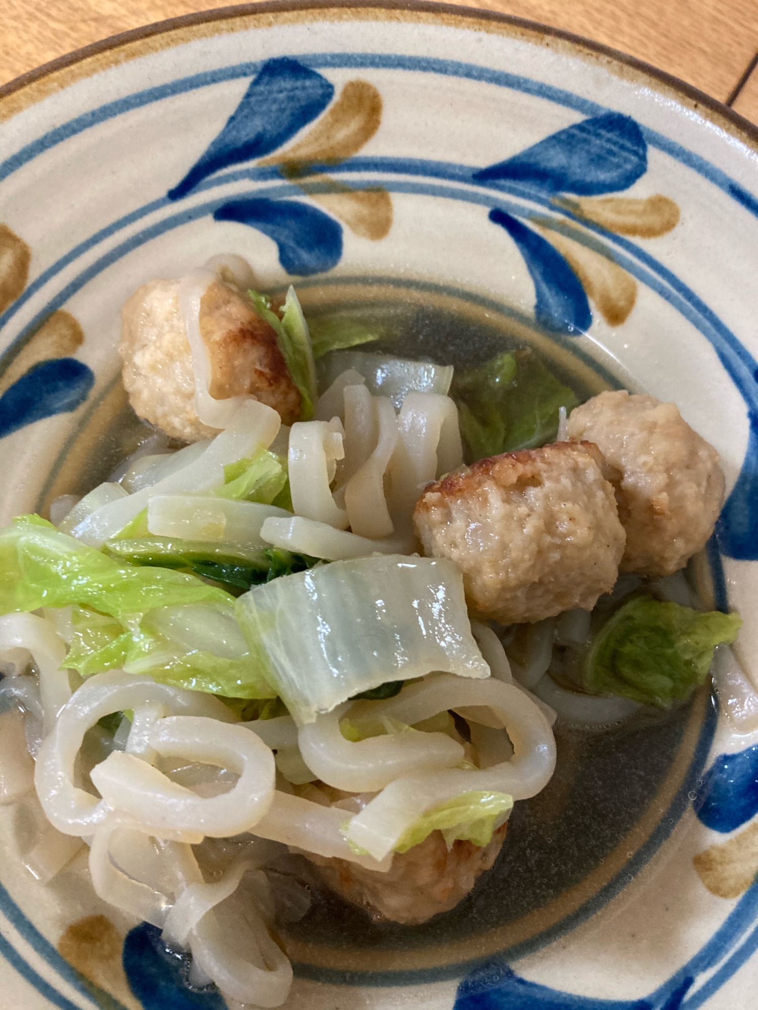 鶏団子とつきこんにゃくの煮浸し