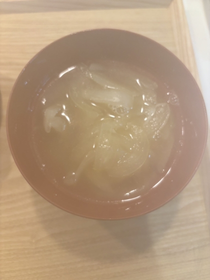 簡単オニオンスープ　バター不要