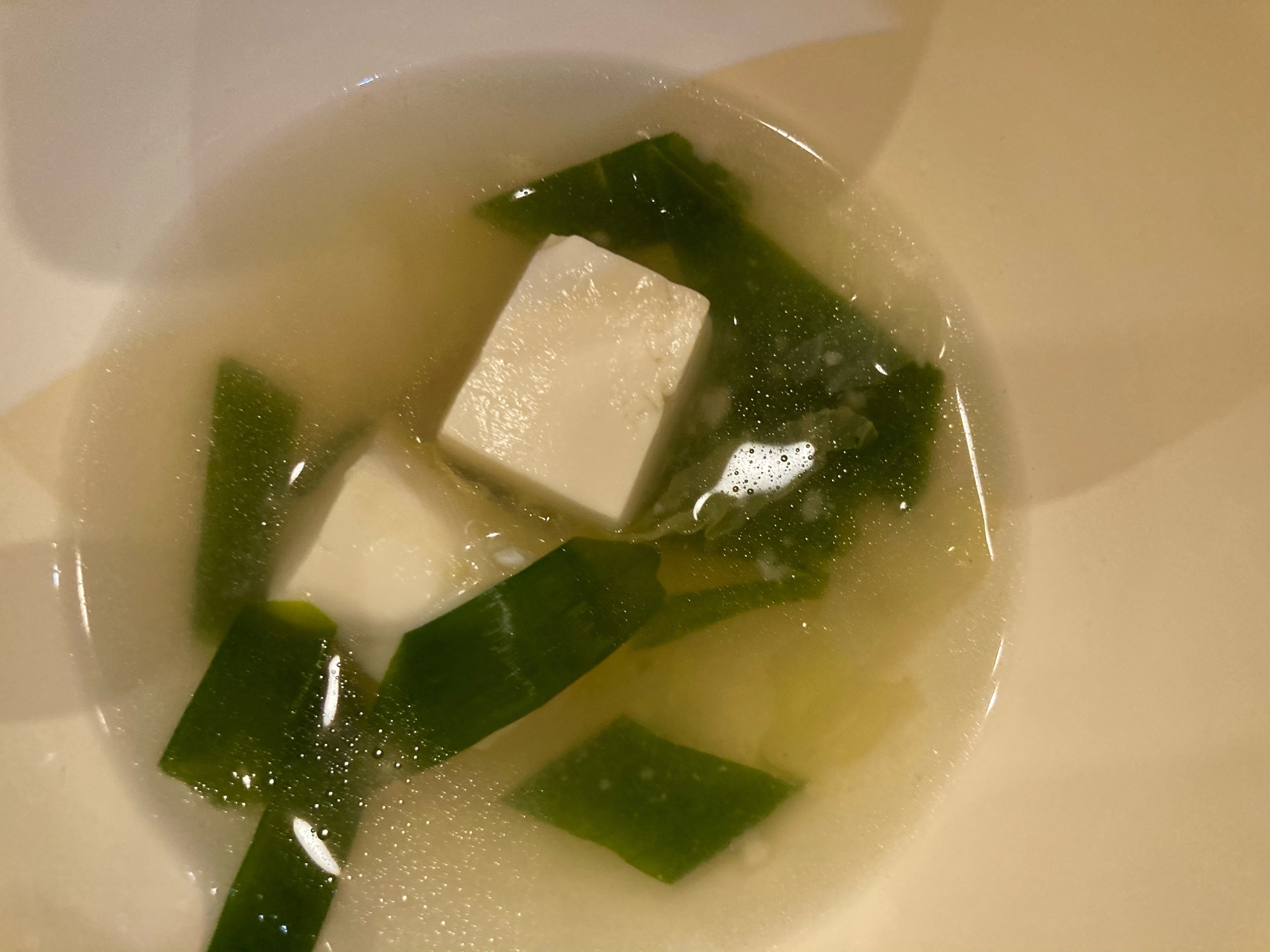 ねぎと豆腐のスープ
