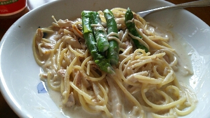 きのこ多めで麺を減らしてカロリーオフにしてみました。美味しかったです☆