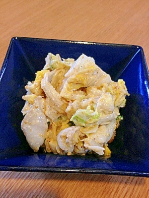 【簡単副菜】白菜の胡麻味噌マヨ和え
