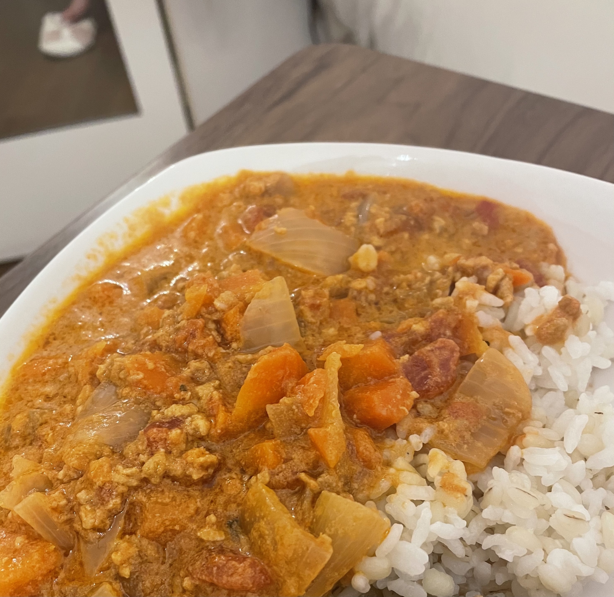 豚ひき肉とココナッツのマイルドカレー