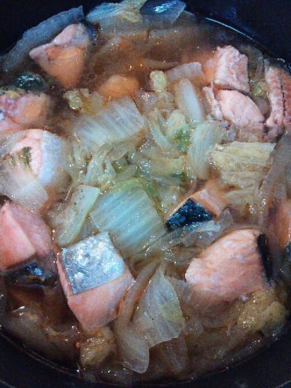 鮭のスープ