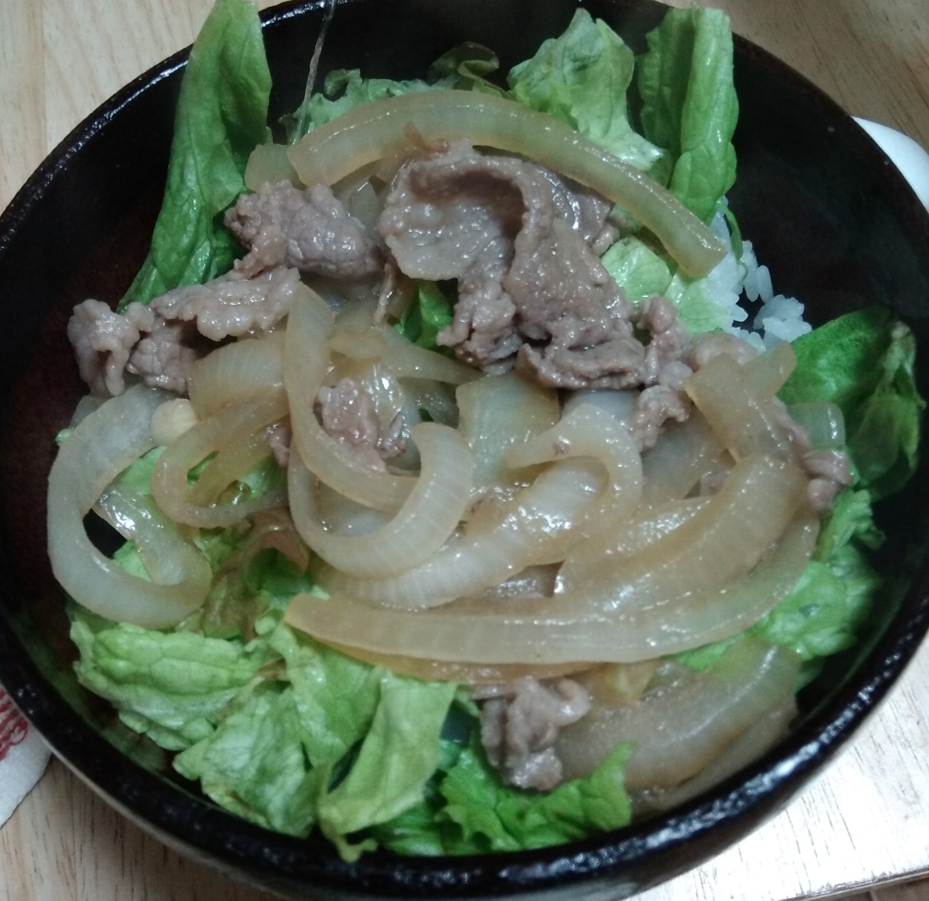 ヘルシー　サラダ牛丼