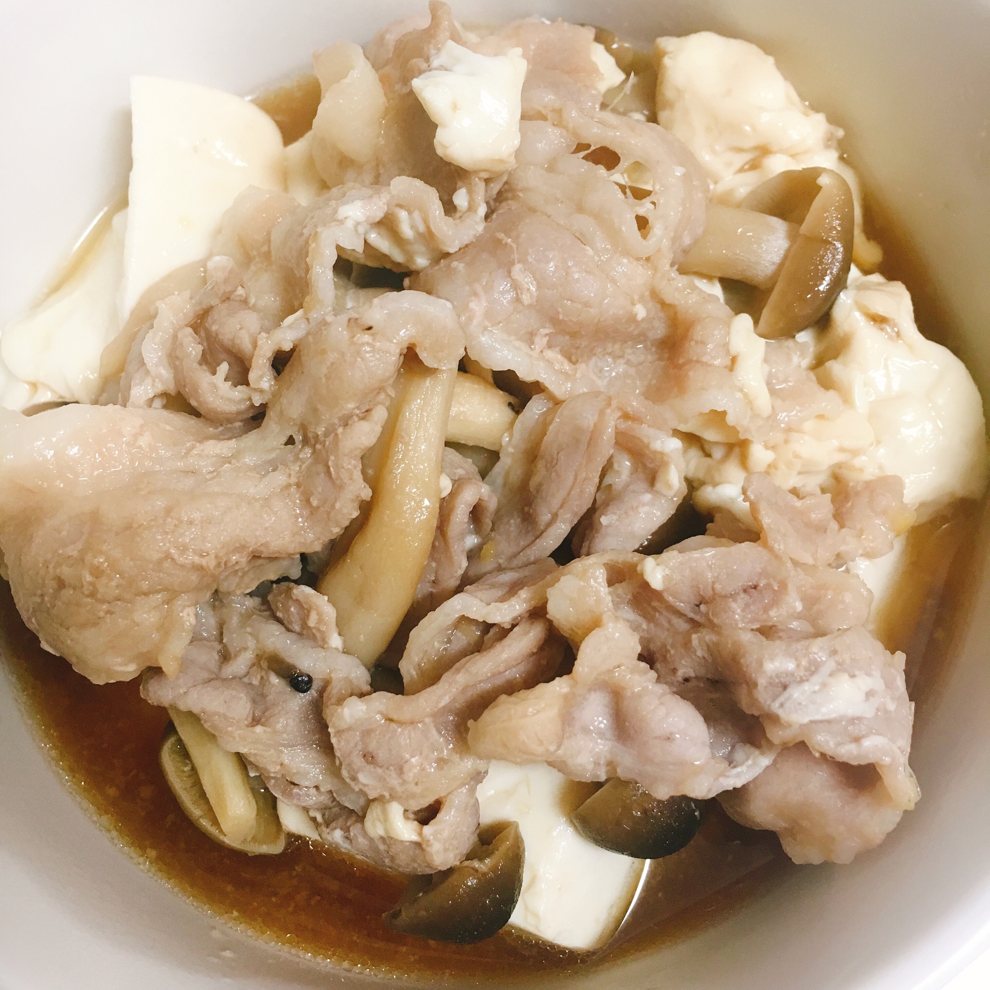 レンジで簡単★肉豆腐