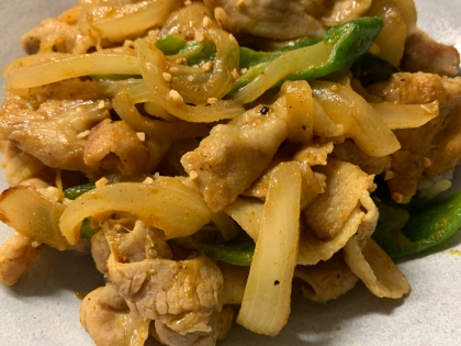 カレー味、スパイシーでご飯がすすみました。