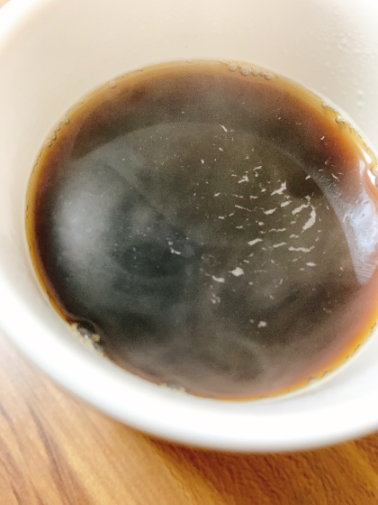 りんごのコンフィチュールと赤ワイン入りコーヒー♪