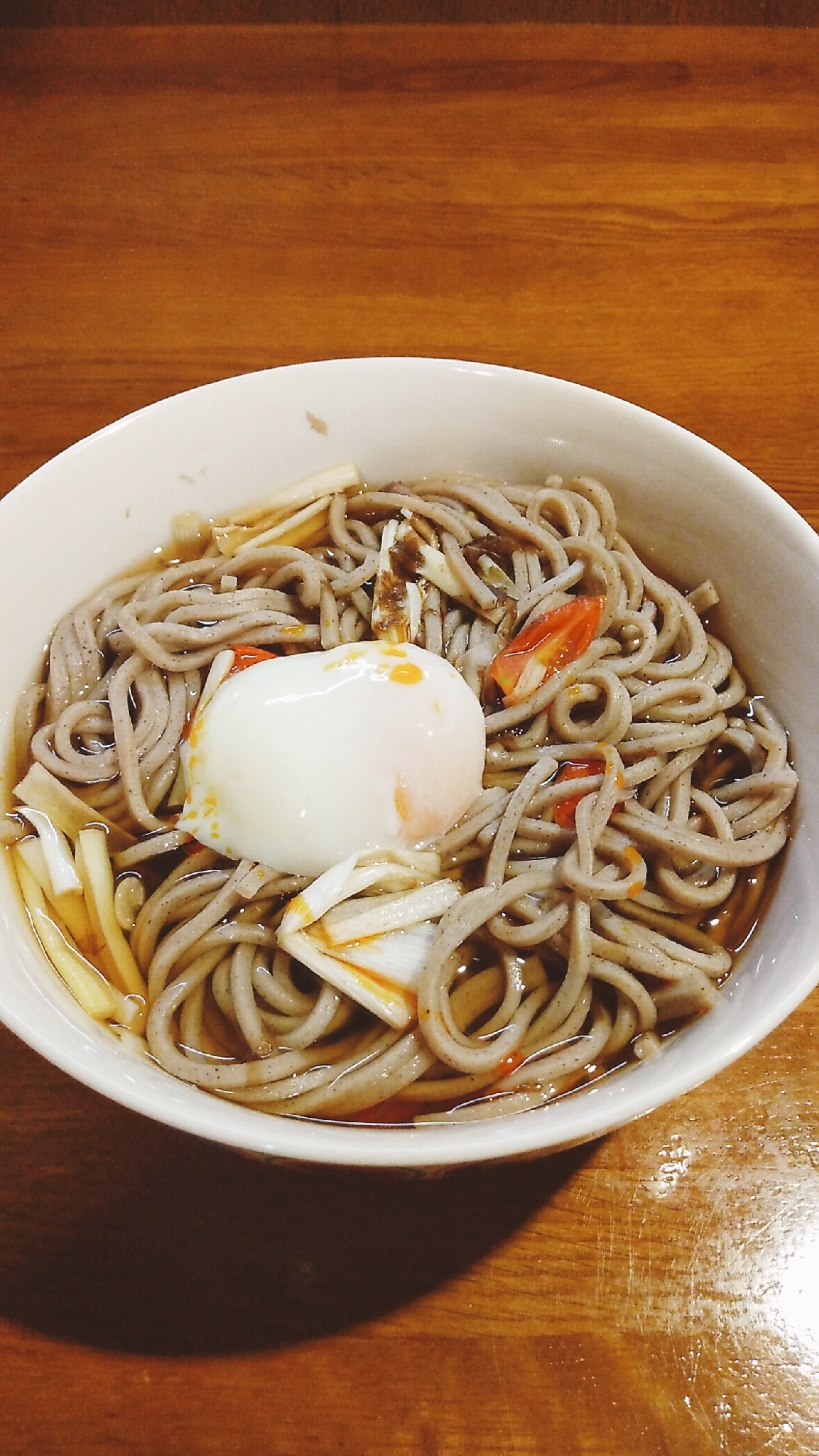 トマトだし蕎麦！