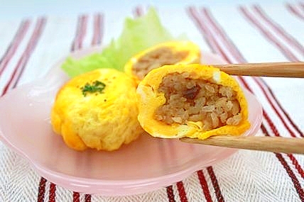 レンチンで簡単♪オムライスおにぎり