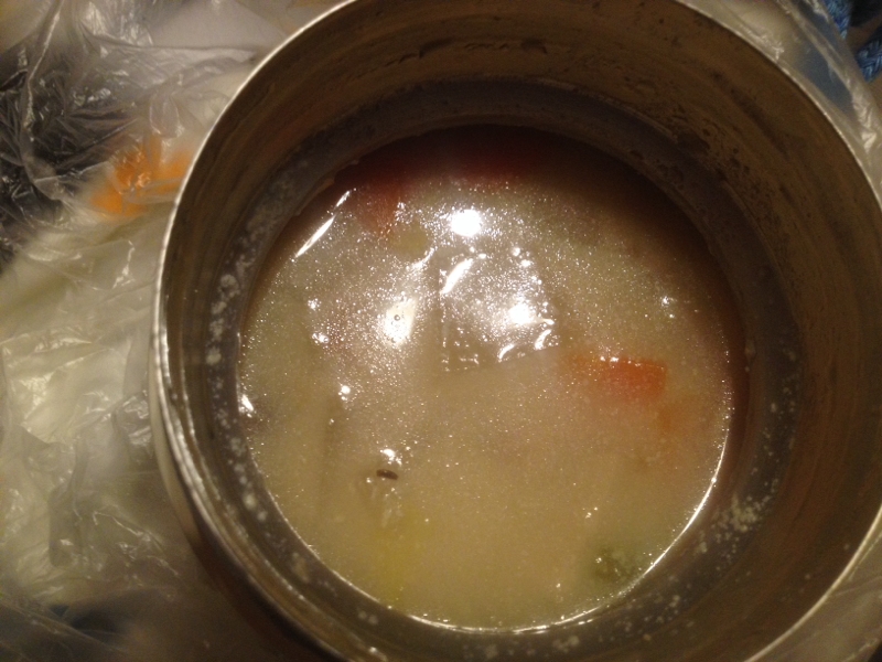 大根と白菜のごま味噌豆乳スープ。