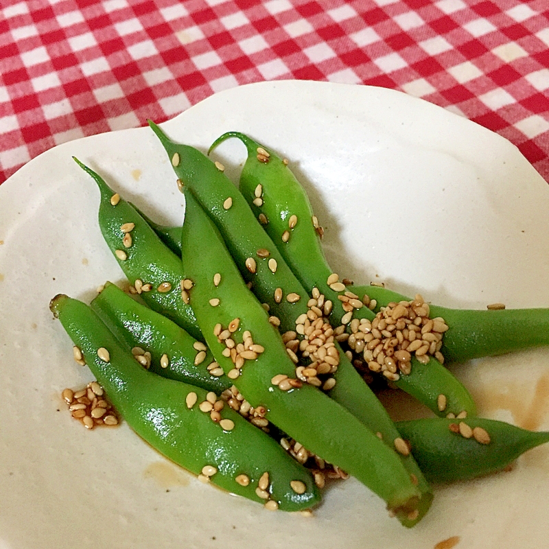 インゲンの胡麻和え♡