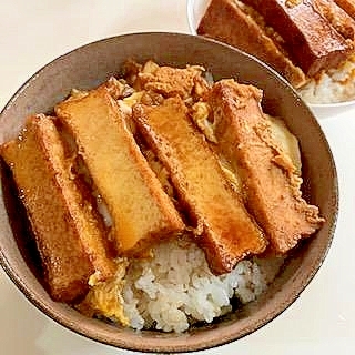 厚揚げ玉子丼