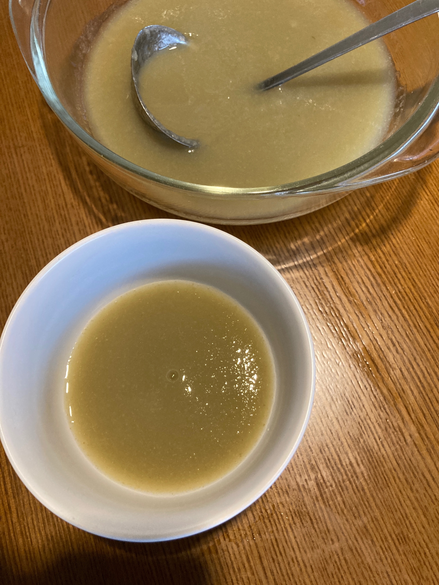 ナスと玉ねぎの冷製スープ