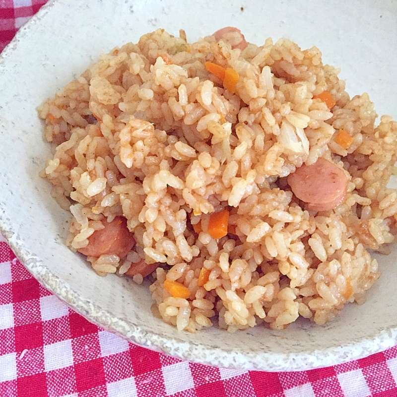 炊飯器でカレーピラフ☆