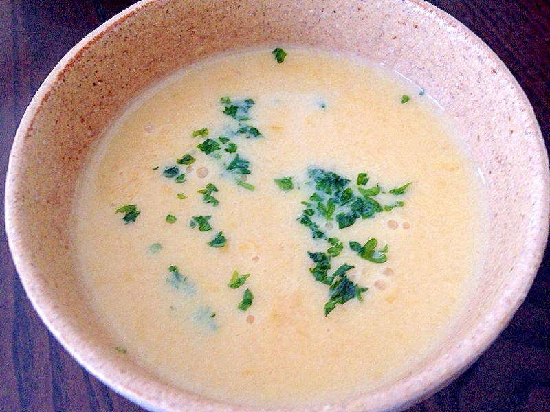 コーンクリーム缶でカンタン 豆乳ポタージュ レシピ 作り方 By Naokoji0912 楽天レシピ