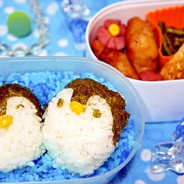 夏にピッタリなデコ弁 簡単で可愛いまん丸ペンギン レシピ 作り方 By プッチン5903 楽天レシピ 夏にピッタリなデコ弁 簡単で可愛いまん丸ペンギン レシピ 作り方 By プッチン5903 楽天レシピ