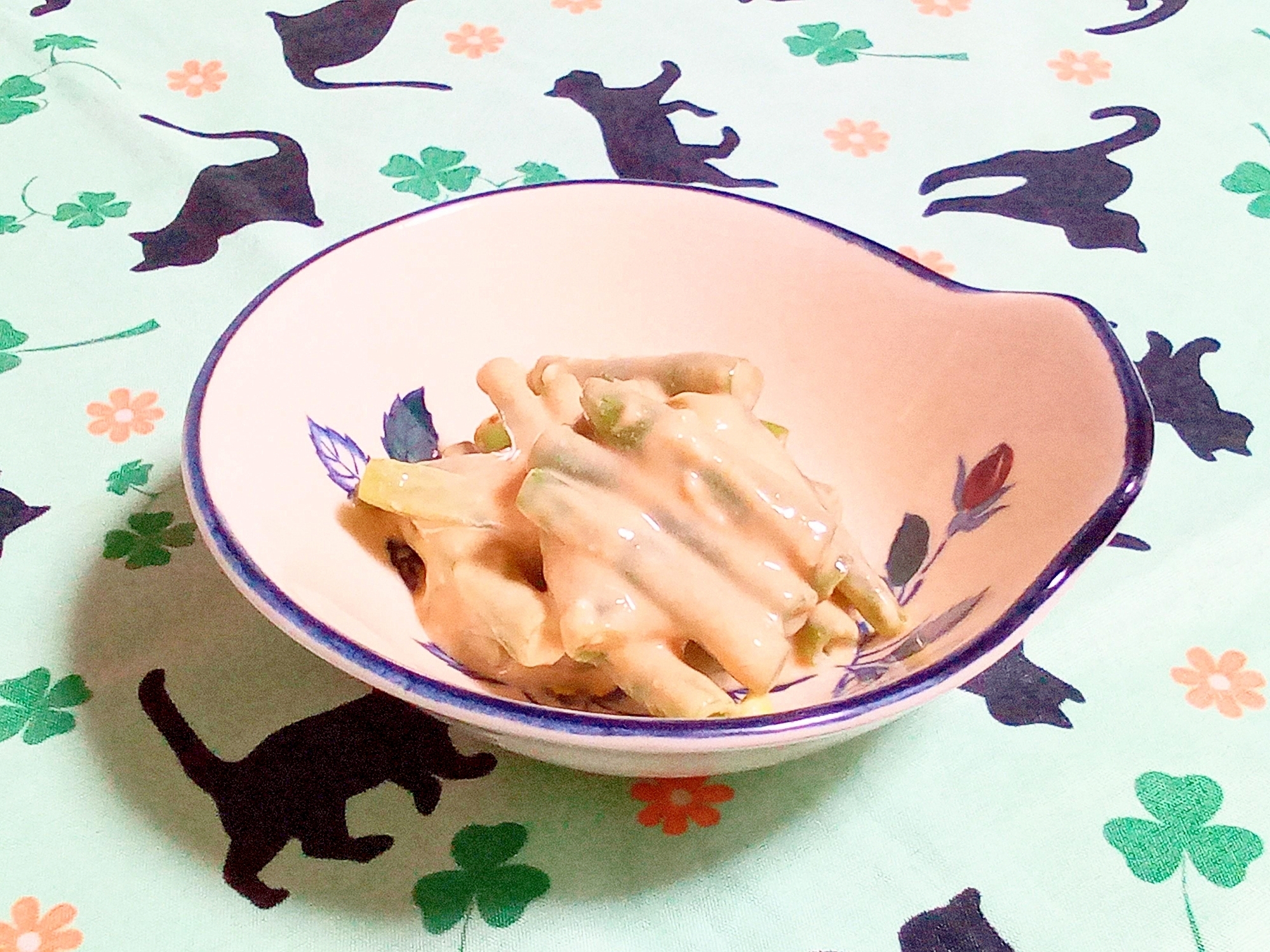 いんげん豆のきな粉レモンヨーグルト和え