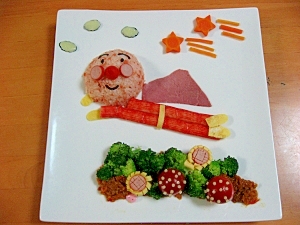 お誕生日にアンパンマンプレート レシピ 作り方 By じゃじゃうま ママ 楽天レシピ お誕生日にアンパンマンプレート レシピ 作り方 By じゃじゃうま ママ 楽天レシピ