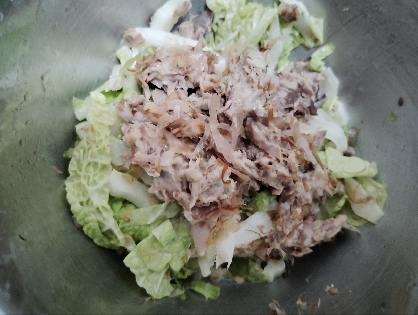 白菜のツナマヨサラダ