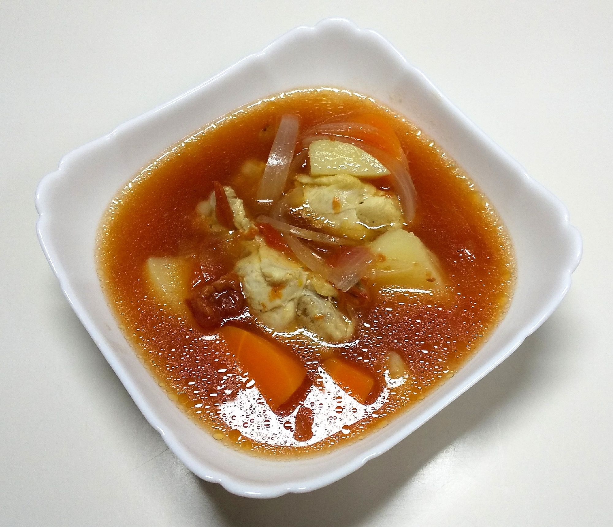 手羽元と野菜のトマトスープ