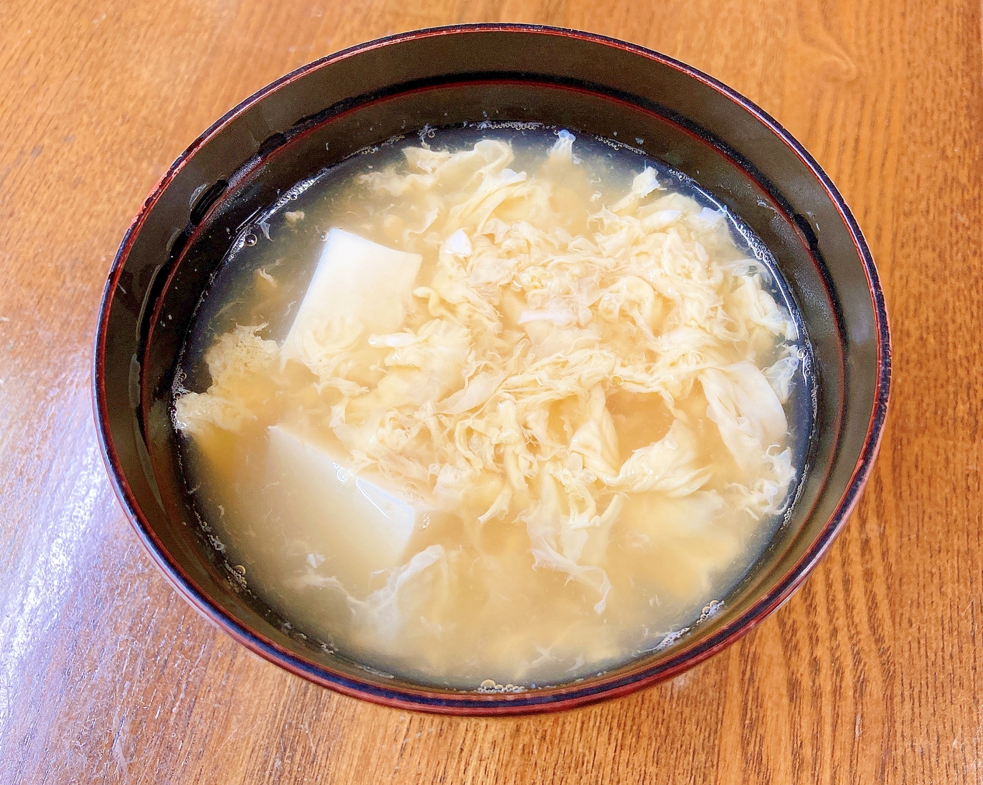 豆腐とかき玉のすまし汁