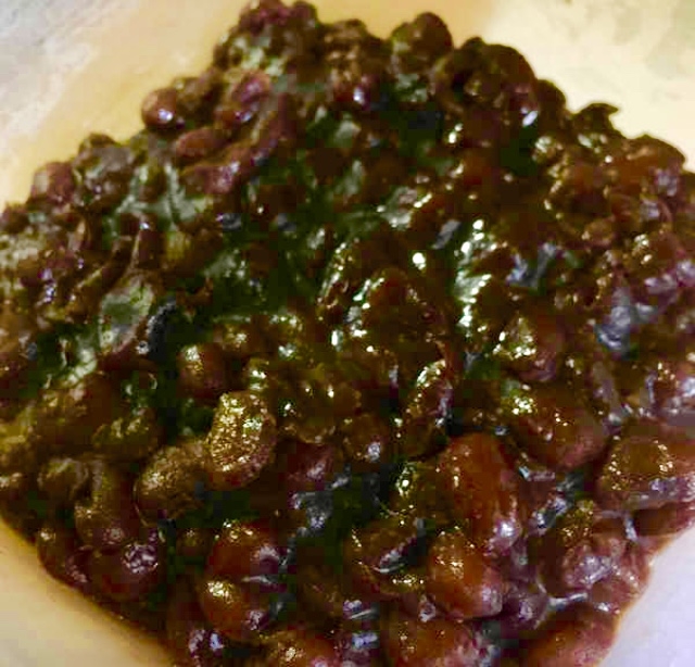 ささげで粒あん