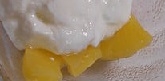 ヨーグルトクリームのパイナップル