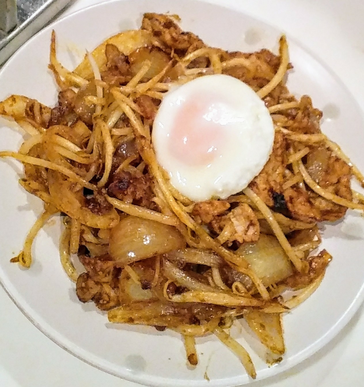 お肉と野菜のカレー炒め♡