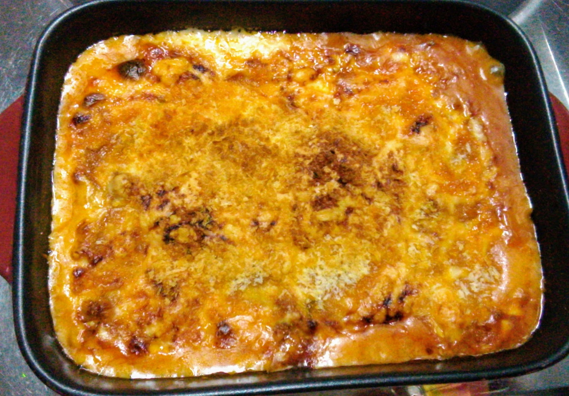 パン粉が決め手！カリカリもっちりとろとろラザニア♪