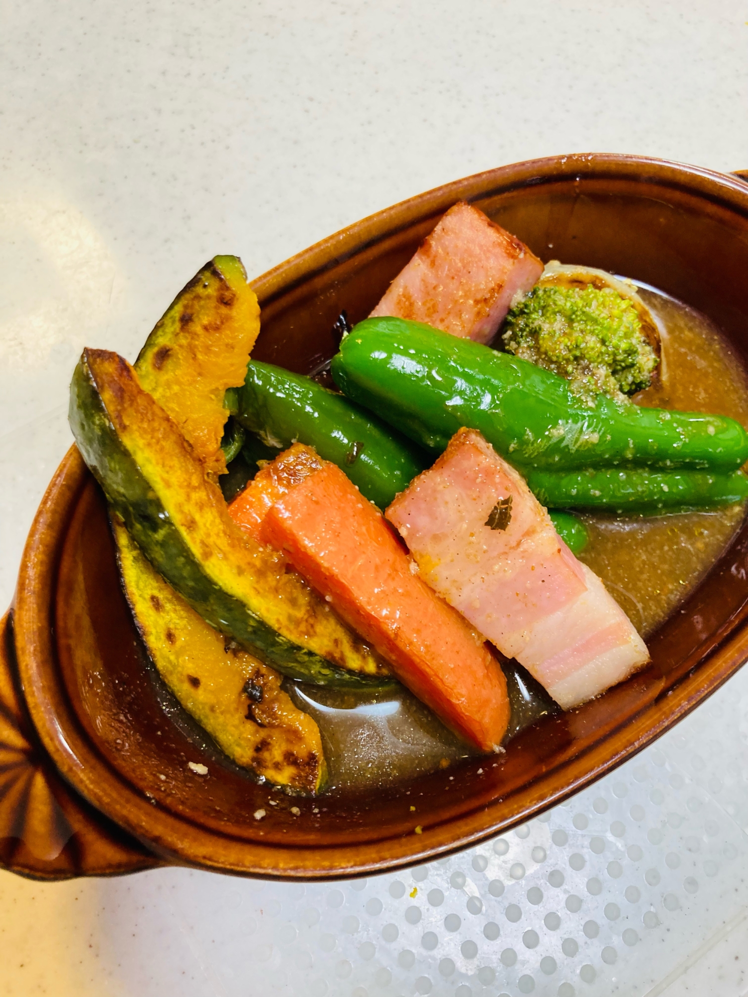 身体暖まる　焼き野菜のスープカレー