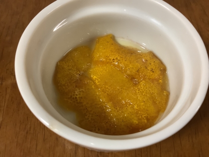 柚子の皮の甘露煮